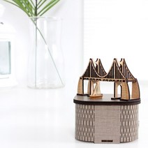 영공방 DIY 회전우드 오르골 부산 광안대교 (YM956) _ 301998EA, 본상품선택