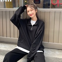 [기모할인|봄버전O] 무지무지한 데일리 반집업 맨투맨