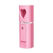 GHSHOP 페이셜 나노 미스트 분무기 가습기 보습 소독 스킨케어, 104x31x31mm, ABS 플라스틱, 분홍색