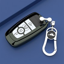 DFMEI 적용 가능한 머스탱 키 커버 21 Ford Mustangmach-e 쉘 자동차 내부 수정, 회색 [단일 쉘+매달린 버클]