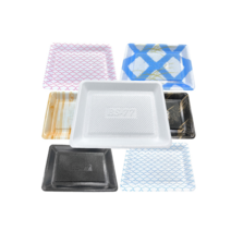 PSP 사각 검정 트레이 77호 800개 정육 수산 반찬 스티로폼, 1개, 1개