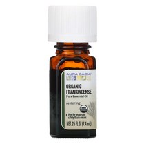 순수 에센셜 오일 유기농 유향 0.25fl oz(7.4ml)