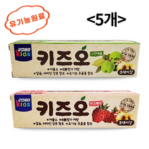 (디앤티) 유기농치약 저불소치약 3세치약 4세치약 5세치약 어린이집선물 생일선물, 2080키즈오치약 라즈베리 5개
