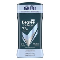Degree Men 고급 발한 억제제 데오도란트 2개 72시간 땀 및 냄새 방지 MotionSense 기술이 적용된 남성용 2.7온스, [01] 에베레스트 산, [01] 2.7온스(2팩)