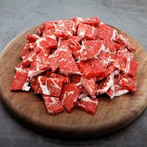 친절정육점 초이스급 소등심 국거리 500g, 1개, 500g(국거리용)