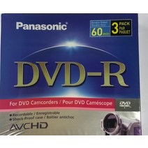 공씨디 공cd 공DVD 8Cm 미니 DVD-R 디스크 2.8 기가 바이트 60 분 양면 캠코더 비디오 녹화 파나소닉 3 팩, 한개옵션0