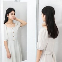 벽부착거울 미러필름 안심 안전 노프레임 프레임없는 아이방 옷장 신발장 거울, 본상품선택, 60x100TYPE