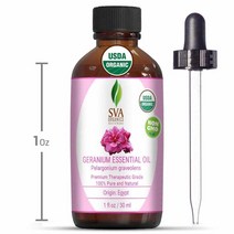 SVA Organics 이집트산 제라늄 에센셜 오일 Egyptian Geranium Essential Oil 30ml, 1개