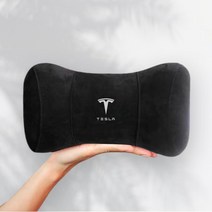 [생활양식] 테슬라 스웨이드 메모리폼 목베개 모델3 S X Y 목쿠션, 그레이