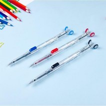 라이노바 직선 볼펜 샤프 2종 / 멀티필기구 밑줄긋기 사이드노크 노트필기 그래프그리기, 직선볼펜 파랑