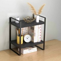 햇빛몰제휴사 책장 장식장 선반 책꽂이 가성비 깔끔한 책상 2단 블랙 30cm