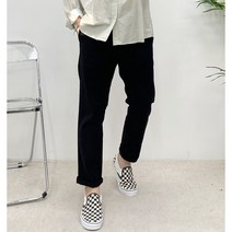 몽키 7color [M-3XL] 국내생산 감탄 스판 일자핏 면워싱 밴딩팬츠