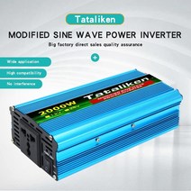 엠디홍 인버터 컨버터 차박 파워뱅크 1500w2000w dc 12v24v는 ac 220v 휴대용 자동차 전원 인버터 충전기 변환기 어댑터, 24v2000w 220v