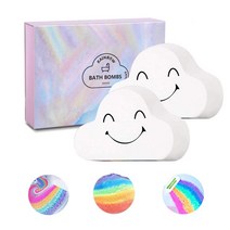 사게키아 레인보우 구름 배쓰밤 100% 천연 입욕제 선물세트 추천, 1개