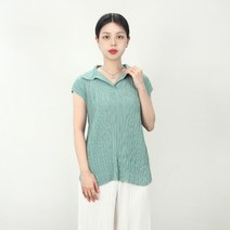 마담플리츠 포카리 플리츠 티셔츠 주름옷 반팔 여름 구호스타일 이세이