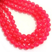 선우몰 백옥착색 앵두8mm 착색백옥 원석팔찌재료 DIY재료 팔찌만들기, 단품