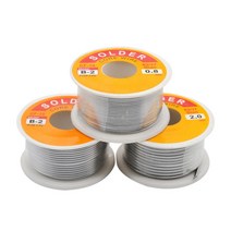 Paste FLUX 납땜용제 도금액 액상 솔더윅 100g 0.60.811.2 6337 플럭스 2.0 45ft 주석 납 주석 와이어 용융 로진 코어 솔더 납땜 와이어 롤 무세척, 100g 0.5mm