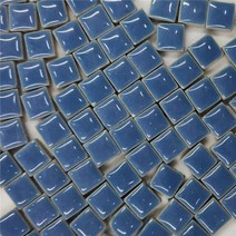 250pcs (대강. 250g/8.81oz) 도자기 모자이크 타일 9.5mm 스퀘어 세라믹 DIY 모자이크 공예 타일 수제 5mm 두께, 250g-8.81oz, Lake Blue, Lake Blue