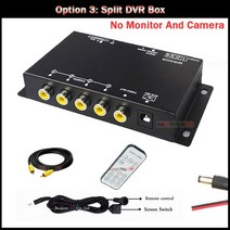 블랙박스 차량용 트럭 미니 외장형 가성비 OOWLIVEE 어라운드 뷰 비디오 360 레코더 자동차 DVR 4 채널 블, 03 Option 3_03 아무도