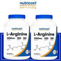 뉴트리코스트 L 아르기닌 1000mg 아미노산 150정 L-Arginine 2세트, 2개
