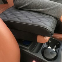 자동차 차량용 이든&저스티스 center console(센터콘솔) wide(와이드) 팔거치대 쿠션, black(블랙)