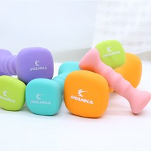 네오프렌 컬러 아령 0.5kg부터 10kg까지 미용 다이어트, 3kg, 2개