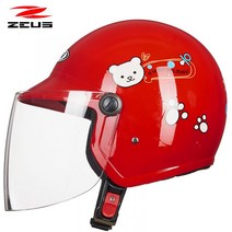 ZEUS 안전 헬멧 남성 여성 하프 사계절 배달 오토바이 스쿠터 바이크 라이딩, D