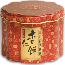 마카오 특산품 새해 음식 구매 전통 Tsui Xiangyuan 베이커리 아몬드 곡물 케이크 꽃 냄비 300g, 단일수량