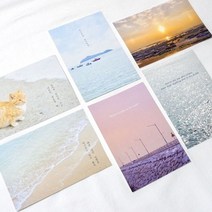 에브리데이쇼핑메리필름 감성 글귀 무의도 엽서 set 6장 기념카드 감성글귀엽서 편지지 감사카드 축하카드+dpqmflepdl, 상품대박, 상품대박