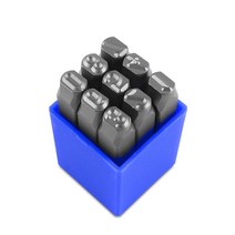 숫자 mm 타각기 수동 문자 금형 정 마크 표시 키트, 8mm(0-9)