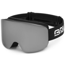 2223 브리코 고글 BOREALIS MAGNETIC 2 LENSES A4U - MATT BLACK - SM2P1 - White ONE SIZE, 단품