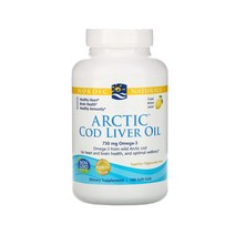 노르딕내츄럴스 아크틱 코드 리버 오일 1000mg 레몬맛 소프트젤 180개입 Arctic