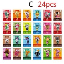 게임 애니멀 크로싱 뉴 호리즌 아미보 카드 발샤 마샬 메이플 NS 스위치 3DS 게임 세트 미니 NFC 카, 15 mini 24pcs cards