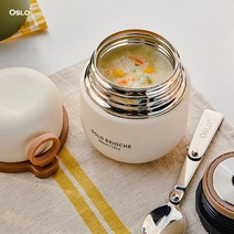 에스앤 오슬로 스텐 316 보온보냉 푸드자 죽통 이유식용 브리오슈, 300ml/그린, 300ml그린