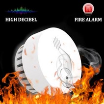 화재 경보기 연기 감지기 수신기 5 개의 10 동안 리튬 배터리로 구동되는 무선 광전 경보 CE 통과, 1pack