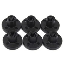 Befenybay 직경 8mm 블랙 TR8x8 납 나사 너트 3D 프린터 부품용 (사이즈: Tr8x8), 2mm Pitch 2mm Lead