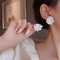 발렌타인데이 순은 실버 꽃 패션 귀걸이 화려한 30대 여자 생일 여자친구 기념일 선물 전도연 이보영 공효진 아이유
