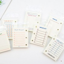 3공 12종 바인더 다이어리 포카 다꾸 A7 포토카드 다이어리꾸미기 속지 내지, 챌린지