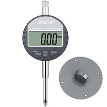AUTOUTLET 디지털 다이얼 게이지 범위 DTI 25.4mm 1' 클럭 게이지 고정밀 측정 산업용, 단일상품개