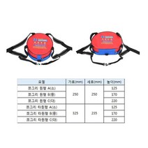 쪼그리 착용해제 간편 농사의자 작업방석 원형B(중), 1개