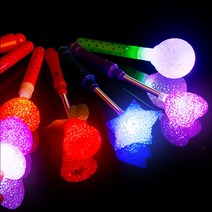 야광맨 LED 밥풀 미니 별봉 5가지 색상, [그린]LED 밥풀 미니 별봉+AG13 배터리 3개
