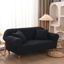 소파 커버 쇼파 덮개 패드 패브릭 천갈이 거실용 크림 클라우드 시어서커 스트레치 슬립 안락 의자 1 2 3/4 좌석 코너, 1 Seat 90-140 cm, Munich dark grey