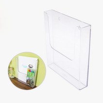 투명게시판 아크릴포켓 전시관 전단지 접착식 투명 꽂이 사보꽂이 A5게시판 벽면꽂이, 상세페이지참조