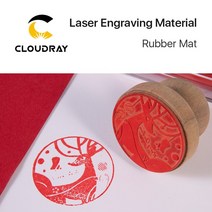 캐디용품 그린보수기 디봇수리기 디봇툴 Cloudray 고무 매트 레이저 조각 재료 인감 DIY 아트 디자인 및 마킹 기계, No 3M Glue_Light Grey | Thickn
