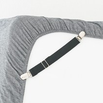 포그망 침대 고정클립 매트리스 침대패드 고정밴드 집게 이불 전기매트 밀림방지 일자형 클립4p, 블랙