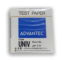 일본 ADVANTEC pH Test Paper 1-11 롤타입 9mmx6m 기타과학실험재료/도구, 1개