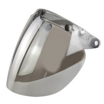 헤돈헬멧 티티앤코헬멧 홍진헬멧 오토바이헬멧 새로운 버블 쉴드 바이저 타기 위한 다채로운 얼굴 렌즈가있는 오픈 페이스 바이저, 은