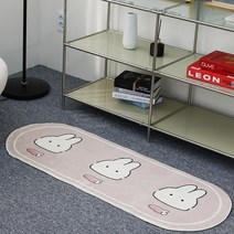 폴라도레 극세사 발매트 침실 러그 주방 카페트 화장실 부엌 매트, 14.토끼당근(60x160cm)