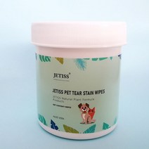 JETISS 애견 눈물 자국 물티슈 귀 청소 물티슈 100P, 1개