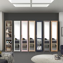 [케이컴퍼니본사] 이음400거울선반장, 핑크